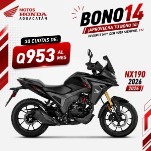 Motocicletas Honda en oferta Bono 14