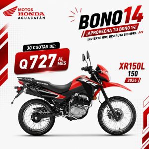 Motocicletas Honda en oferta Bono 14