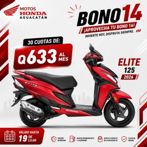 Motocicletas Honda en oferta Bono 14