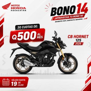 Motocicletas Honda en oferta Bono 14